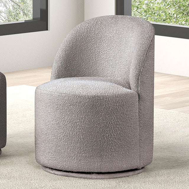 Broager Dining Swivel Chair, Light Gray
