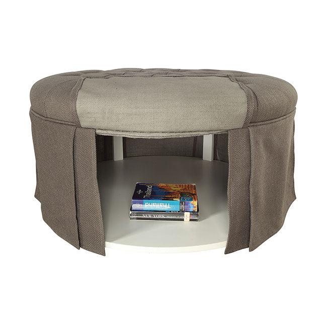 Claes Round Ottoman34"Dia X X