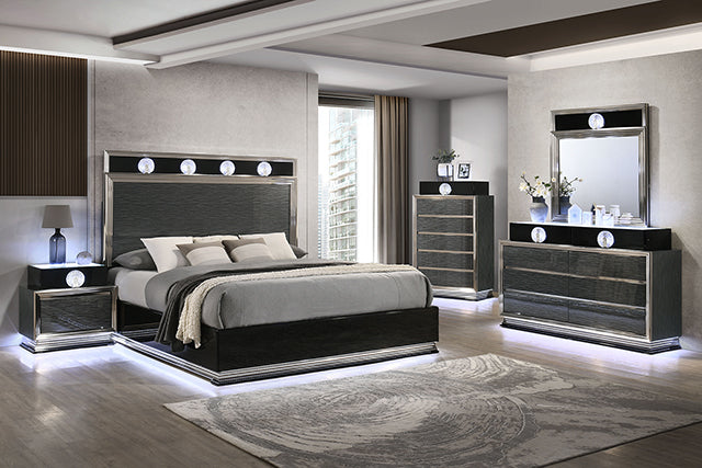 Noire Nightstand w/ LED