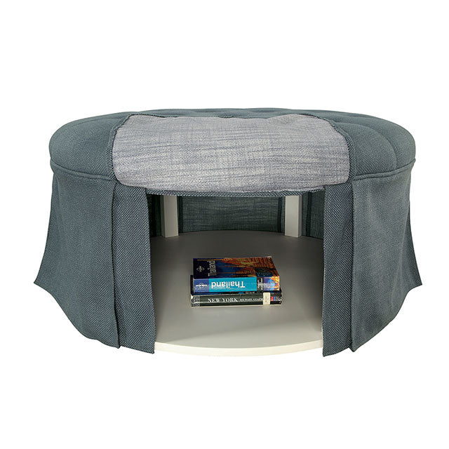 Claes Round Ottoman34"Dia X X