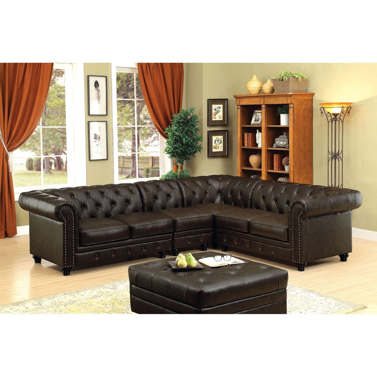 Stanford Brown Leatherette