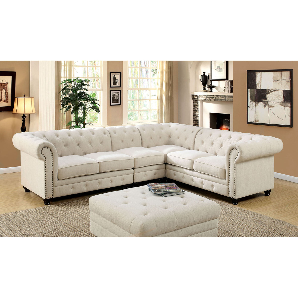 Stanford Ivory Fabric